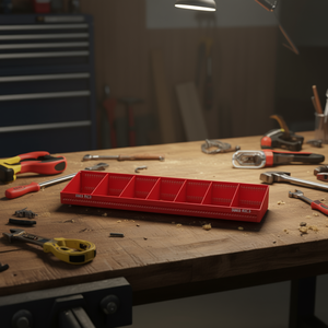 <b>Tool</b> <b>Storage</b> Tray 5003 RIC3 Red Plastic With Dividers For Workshop Organization - Product Image 3