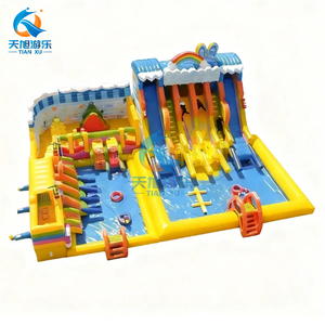 Parc aquatique mobile gonflable en PVC commercial 2026 avec <span class=keywords><strong>toboggan</strong></span> aquatique et château gonflable pour événements estivaux en plein air pour enfants - Product Image 3