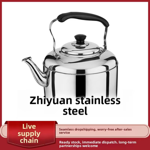 Bouilloire sifflante en acier inoxydable non magnétique pour cuisinière à induction et cuisinière à gaz, théière domestique pour faire bouillir l'eau - Product Image 3