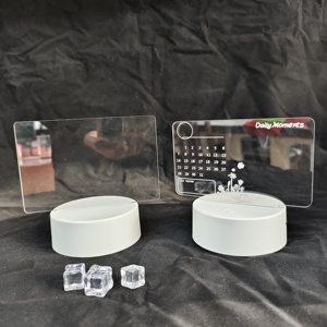 Lampe de bureau mignonne pour fille avec tableau de messages réinscriptible et veilleuse décorative pour chambre à coucher ou chambre – Idée cadeau originale pour favoriser le sommeil - Product Image 2