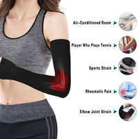 Manchon de compression pour bras avec insert en silicone 20-30 mmHg pour lymphœdème et soutien post-mastectomie