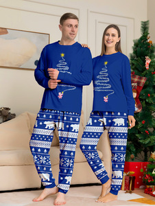 New Family Matching Outfits Mommy and Me Elk Print Christmas Printed Pajamas Father Mother Kids <strong>Dog</strong> Matching Clothes Pajamas Set - Product Image 5