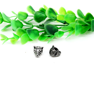 Perles d'espacement en acier inoxydable tête de léopard yunnique pour la fabrication de bracelets, style rétro, forme irrégulière, accessoires de bijouterie - Product Image 4