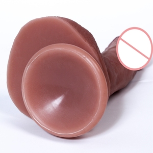 Dildo de Silicona Realista de 5.12 Pulgadas con Textura Realista, Juguete Sexual para Adultos con Succión para la Masturbación Femenina - Product Image 4