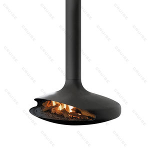 CRUISE 1000mm Holzofen-Kern Glas Schwebender Kohlenstoffstahl Decken-Dekorativer Hängender Gas-Kamin mit Glas - Product Image 6