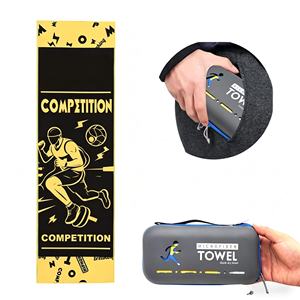 Serviette de sport écologique personnalisée avec logo imprimé, séchage rapide, cyclisme, tennis, ODM, pour femmes, douce, respirante, légère - Product Image 1
