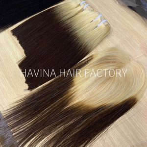 Perruque et mèches de cheveux humains vietnamiens, couleur OEM, cheveux raides, vente en gros, couleur personnalisée, sans produits chimiques, fabrication de perruques - Product Image 6