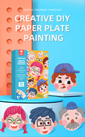 Kit d'art créatif pour enfants avec assiettes en papier, ensemble de peinture DIY pour enfants