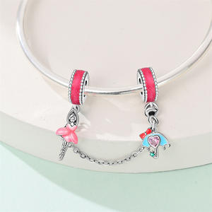 Cadena de Seguridad con Diseño de Sol, Luna, Flores e Insectos, Accesorios de Moda para Mujer, Joyería Punk con Alas de Circonio Plateadas en Platino - Product Image 4