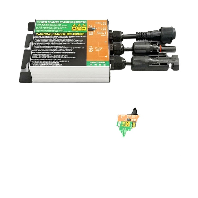 GMI MPPT PV Grid Tie Micro Inverter 120W/150W/180W Sine Wave Inverter 10.8V-30V To 110V220V Solar Inverter MPPT Voltage 12.5-25V