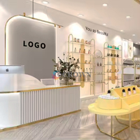 Shop Perfume Display Cabinet Retail Cosmetic Shop Design Shop Retail Store Makeup OEM