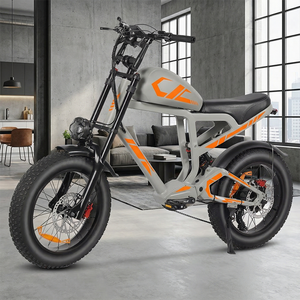 Xili 48v 750w 19.2 आह इलेक्ट्रिक रेट्रो बाइक विंटेज हेलीकॉप्टर - Product Image 2