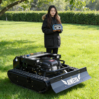 Tondeuse à gazon professionnelle RC sur chenilles CE EPA pour vergers et arbres fruitiers, machine de coupe de gazon pour allées étroites