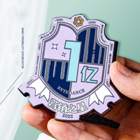 Écusson métallique personnalisé, Pin's en alliage de zinc, Pin's de revers avec impression UV, Pin's en métal plaqué