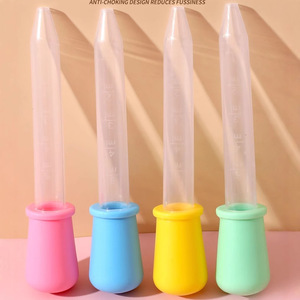 Silicone Graduated Dropper For Infants Anti Choking Design 0-6m Food Grade Bpa Free Easy Clean Feeding <b>Tool</b> - Product Image 1