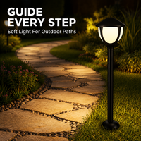 Lampe LED de jardin à économie d'énergie, directement de l'usine, avec capteur automatique pour cour et entrée de maison