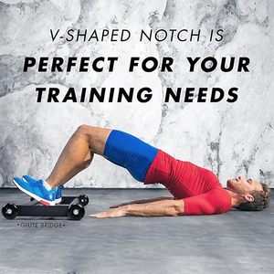 Wellshow Glute Ham <span class=keywords><strong>Glider</strong></span> <span class=keywords><strong>Ab</strong></span> Glute Machine Heavy Duty Exercise Wheels for Isstring Curl Abdominal and Leg Workouts - Product Image 2