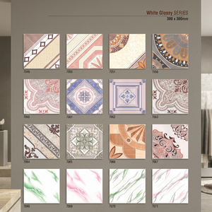Carrelages de sol émaillés en céramique de surface rustique rectifiée brillante de conception imprimée ordinaire 16x16 12x12 30x30 40x40 300x300 400x400 - Product Image 3