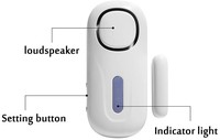 KERUI-Alarma antirrobo de seguridad para el hogar, 120dB, control remoto, sensor inalámbrico para puertas y ventanas