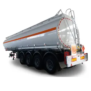 4 as roda mengangkat suspensi udara 42000L 50000liter 55000liter aluminium Aloi 5182 bensin tanker semitrailers penjualan