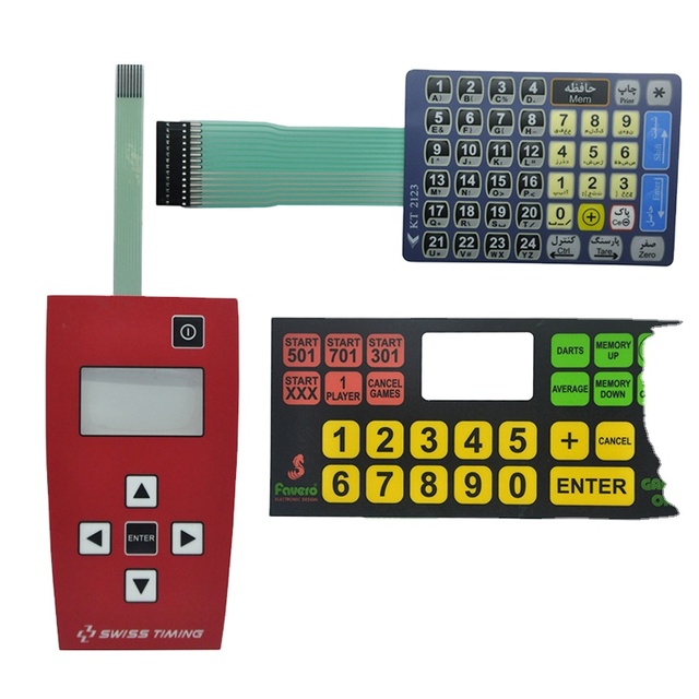 Custom OEM waterproof metal dome membrane switch foil keyboard
