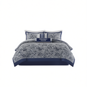 Db Comforter Set 12-Piece Cotton <b>King</b> <b>Size</b> Embroidered <b>Duvet</b> Cover Classic Style Home Bedding <b>All</b> <b>Season</b> Use - Product Image 1