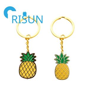 Venta al por mayor higo fruta llavero logotipo personalizado piña kiwi <span class=keywords><strong>Granada</strong></span> limón melocotón llaveros suave esmalte duro llavero - Product Image 2