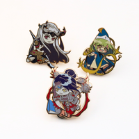 Broche en émail métallique peinte, motif dragon de dessin animé mignon, personnage d'anime fantastique, badge de revers, bijou, cadeau pour les amateurs de films