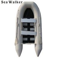 Precio al por mayor 3,6 m bote inflable 0,9mm PVC tubería de aire de alta presión y piso de aluminio barco de pesca