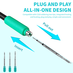 Venta Directa de Fábrica al por Mayor: Punta de Soldador <span class=keywords><strong>C210</strong></span> de Alta Calidad, Núcleo Calefactor de Repuesto para Estación JBC - Product Image 6