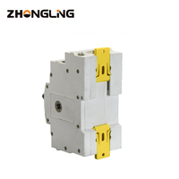 TONGOU TOATS-2-4-63 Contrôleur de commutation automatique (ATS) monophasé 220V, inverseur de source double alimentation, interrupteur sur rail DIN 63A 4P