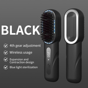 Cepillo Eléctrico para el Cabello Recargable, Cepillo Alisador de Cabello a Batería para el Hogar - Product Image 3