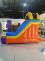 GOLDEN ART BC-529 Château gonflable extérieur personnalisé en forme d'arc-en-ciel, trampoline gonflable, maison de saut à obstacles en PVC