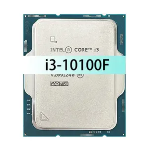 i3 10100F LGA 1200 cpus for Intel Core i3-10100F 3.6 GHz 4-core 8-thread processor L2 = 1M L3 = 6m 65W new but no cooler fan
