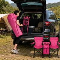 Chaise de camping pliable double Outdoor Night Explorer avec glacière centrale et parasol
