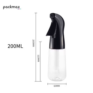 Refillable 200ml 300ml Fine <b>Mist</b> Continuous Spray PET <b>Bottle</b> for Home Cleaning Salon & Hair Treatment - Product Image 3