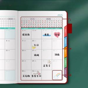 สมุดวางแผนปฏิทินรายสัปดาห์แบบปรับแต่งได้ ปี 2025 - หนึ่งหน้าต่อวัน, การจัดการเวลา 365 วัน สำหรับสำนักงาน, ผู้หญิง และผู้ชาย - Product Image 3