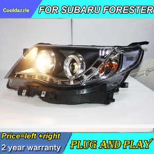 Fari a LED con Striscia Luminosa per Subaru Forester 2009-2011, Luci Diurne, Indicatori <span class=keywords><strong>di</strong></span> Direzione e <span class=keywords><strong>di</strong></span> <span class=keywords><strong>Parcheggio</strong></span> - Product Image 3