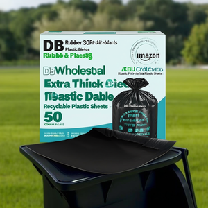 Bolsas de Basura DB Wholesale de 30 Galones, Paquete de 50, Extra Gruesas, con Cordón, de Plástico Reciclable - Product Image 2