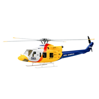 Hélicoptère RC FLYWING Bell 412 RTF, échelle 1:16, classe 470, 4 pales, contrôleur de vol GPS ACE, 6 canaux, modèle réduit jaune