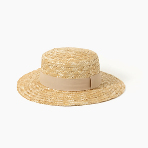 Sombrero de Paja con Cinta Decorativa, Ala de 7 cm, Sombrero de Paja de Trigo para Mujer, para Usar en la Playa en Verano - Product Image 2