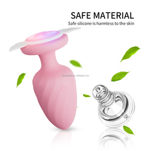 BlueRabbit Light Up Anal Plug Vibradores Venta al por mayor Juguetes sexuales anales con alas de Ángel Base Fantasía Juguetes sexuales LED <span class=keywords><strong>Butt</strong></span> Plug Vibradores - Product Image 2