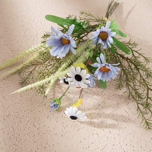 Bouquet de fleurs artificielles Camélia en tissu tissé plastique pour décoration intérieure et accessoires de mariage CF01252 - Product Image 3