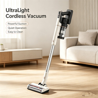 Aspirateur sans fil intelligent à capteur infrarouge, aspiration puissante, filtration de la poussière à 99,97 %, léger, pour le nettoyage de toutes les surfaces à la maison