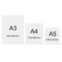 Plaque d'impression A3 A4 Papier offset sans bois 100% pâte de bois vierge Double face Anti-ondulation 70/75/80 g/m² Accepté