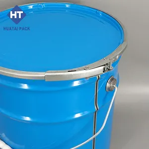 In 5 Gallon Kim Loại Sơn Thùng, Hóa Chất 20 Lít Kim Loại Xô, UN Approved 20ltr Thép Xô Với Khóa Vòng Nắp