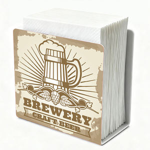 Porte-serviettes en métal durable au design populaire, pour bar, cuisine, café, table, motif personnalisé, carré, porte-serviettes en papier pour cocktails - Product Image 4