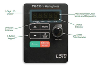 L510-202 Mini VFD 1.5kW 220V Kompakt Tasarım Kolay Kullanım Küçük Motor Hız Kontrolü için AC Sürücü Uygun Maliyetli