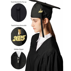 Venta al por Mayor de Togas de Graduación Escolares Unisex 2025, Nuevas, Mate, Personalizables, Cómodas y de Alta Calidad, con Birretes, Cordón de Honor, Borla y Estola - Product Image 5
