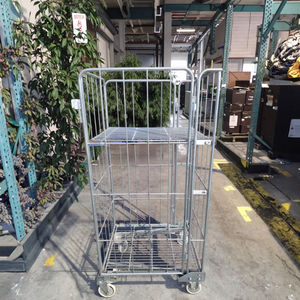 قفص ترولي رول كبير قابل للطي قابل للتخصيص شديد التحمل من الفولاذ مستودع مصمم باحتراف - Product Image 2